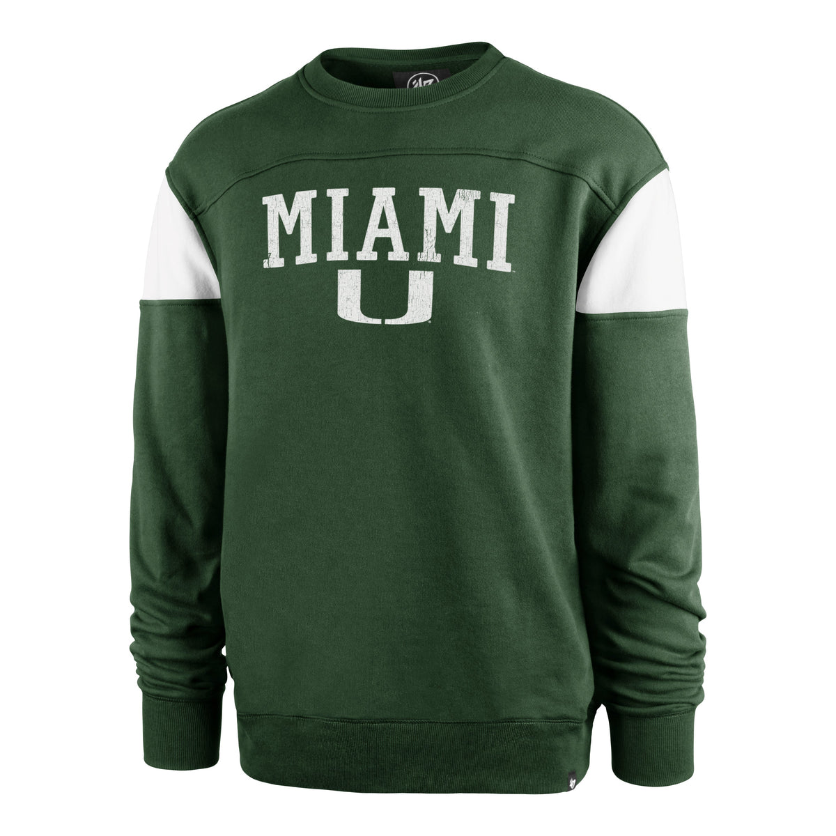 MIAMI HURRICANES GROUNDBREAK '47 ONSET CREW ELM GREEN