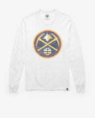 DENVER NUGGETS PREMIER '47 FRANKLIN LONG SLEEVE TEE WHITE WASH