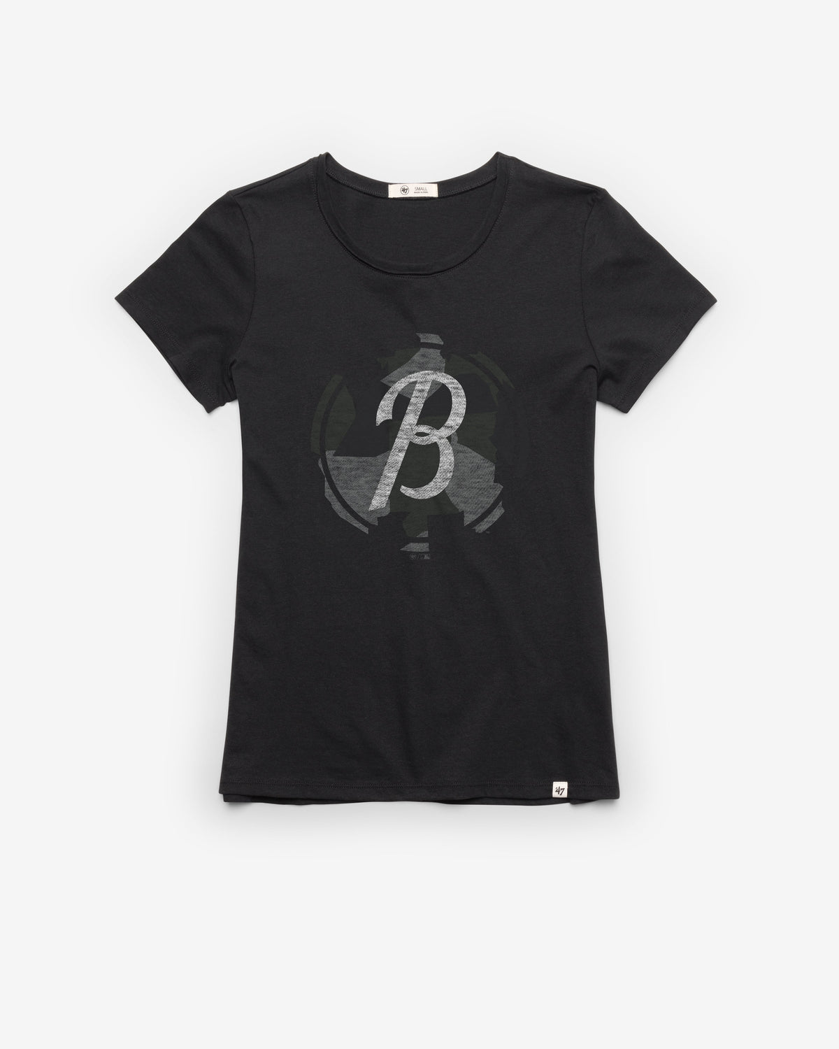 BALTIMORE ORIOLES CITY CONNECT PREMIER '47 FRANKIE TEE WOMENS FLINT BLACK