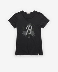 BALTIMORE ORIOLES CITY CONNECT PREMIER '47 FRANKIE TEE WOMENS FLINT BLACK