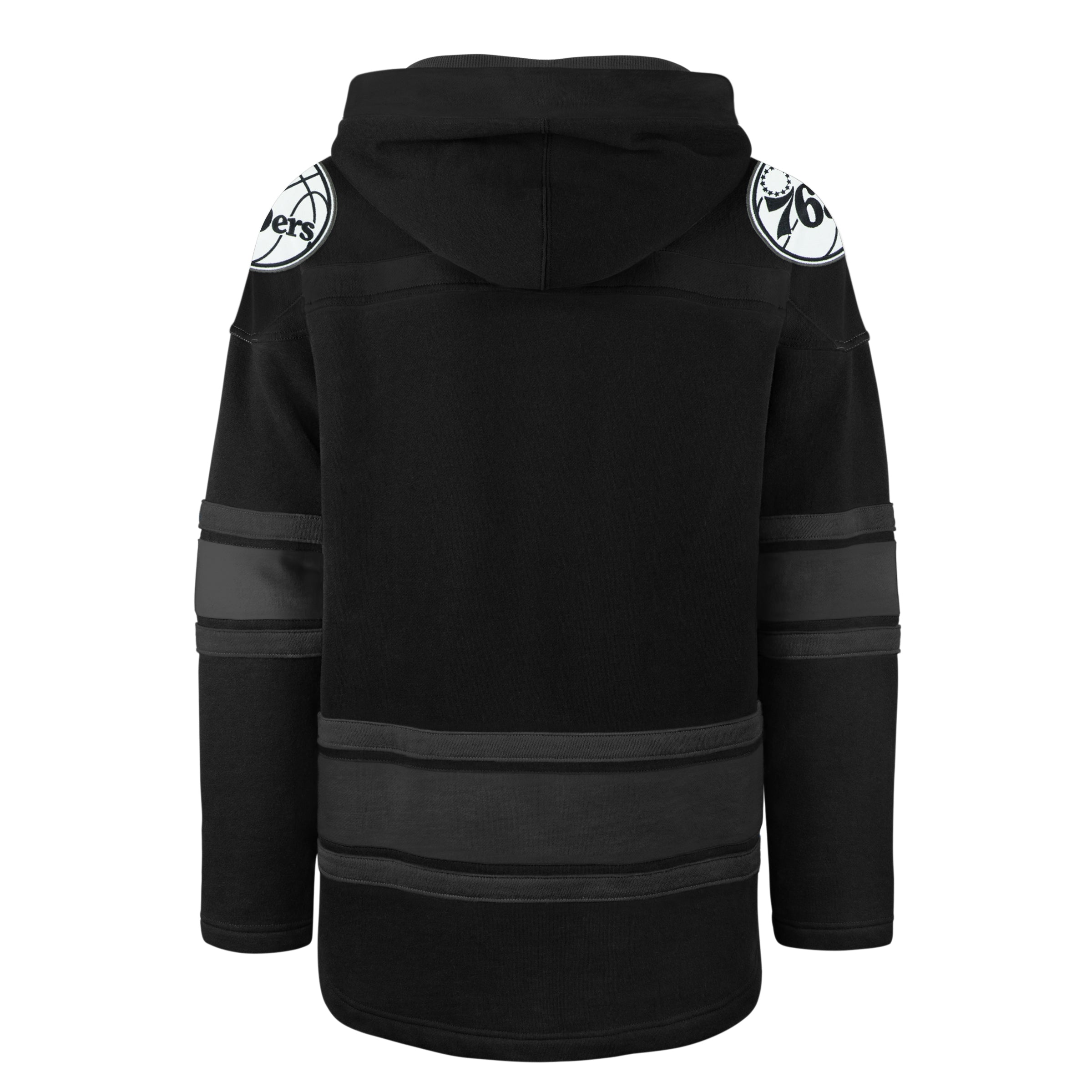PHILADELPHIA 76ERS ANTHRACITE SUPERIOR '47 LACER HOOD JET BLACK