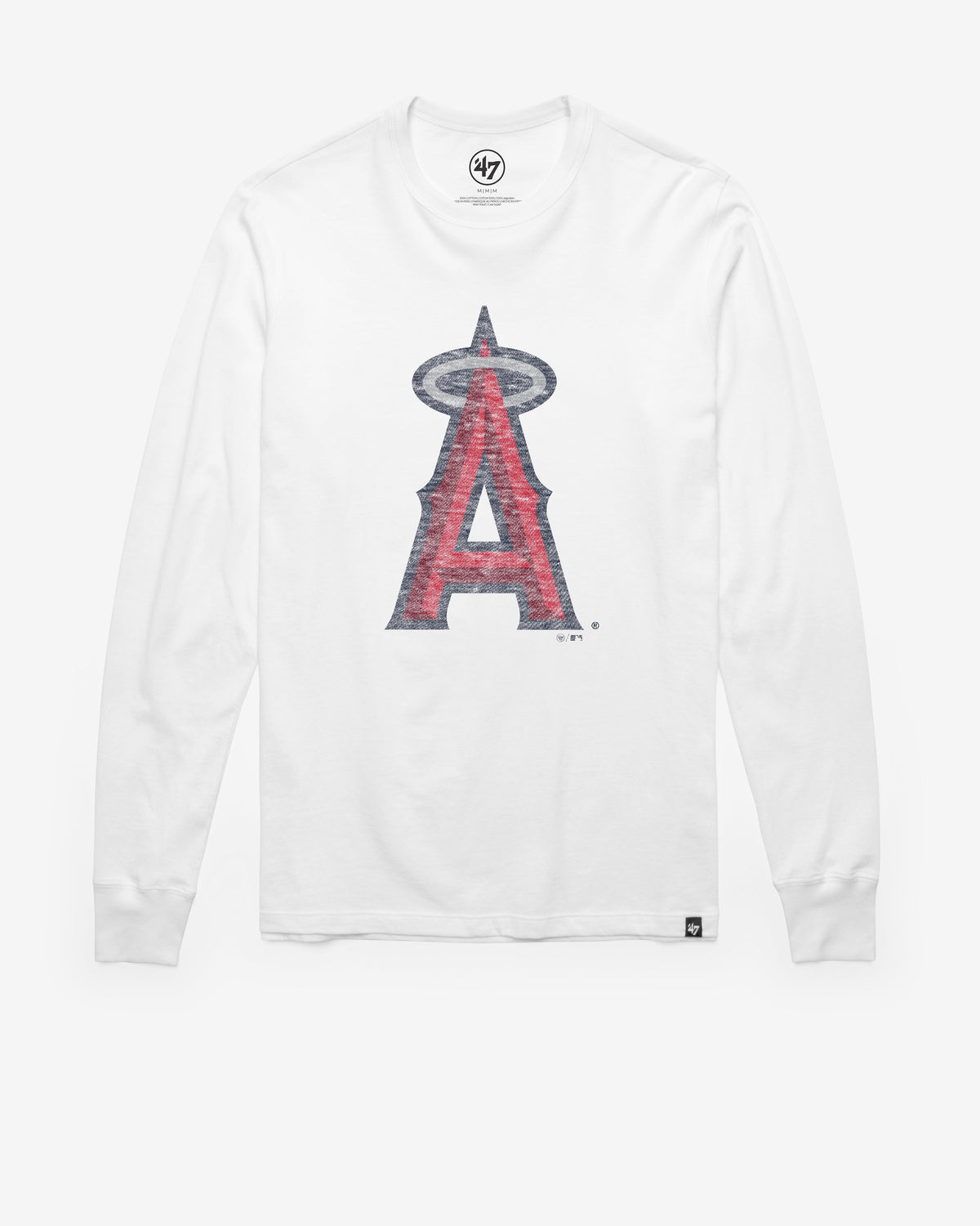 LOS ANGELES ANGELS PREMIER '47 FRANKLIN LONG SLEEVE TEE WHITE WASH