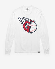 CLEVELAND GUARDIANS PREMIER '47 FRANKLIN LONG SLEEVE TEE WHITE WASH