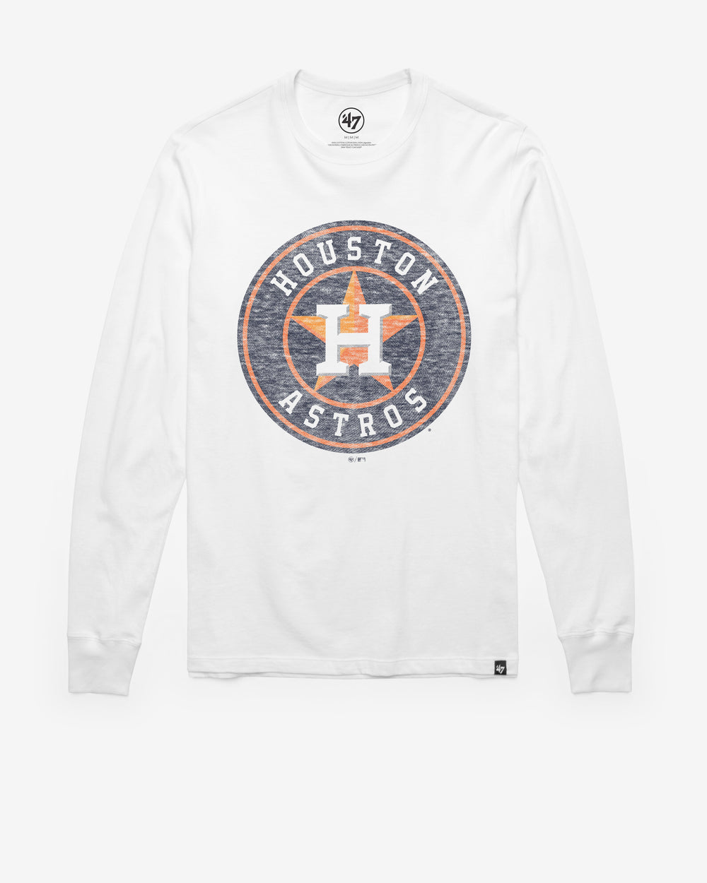 HOUSTON ASTROS PREMIER '47 FRANKLIN LONG SLEEVE TEE WHITE WASH