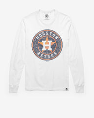 HOUSTON ASTROS PREMIER '47 FRANKLIN LONG SLEEVE TEE WHITE WASH