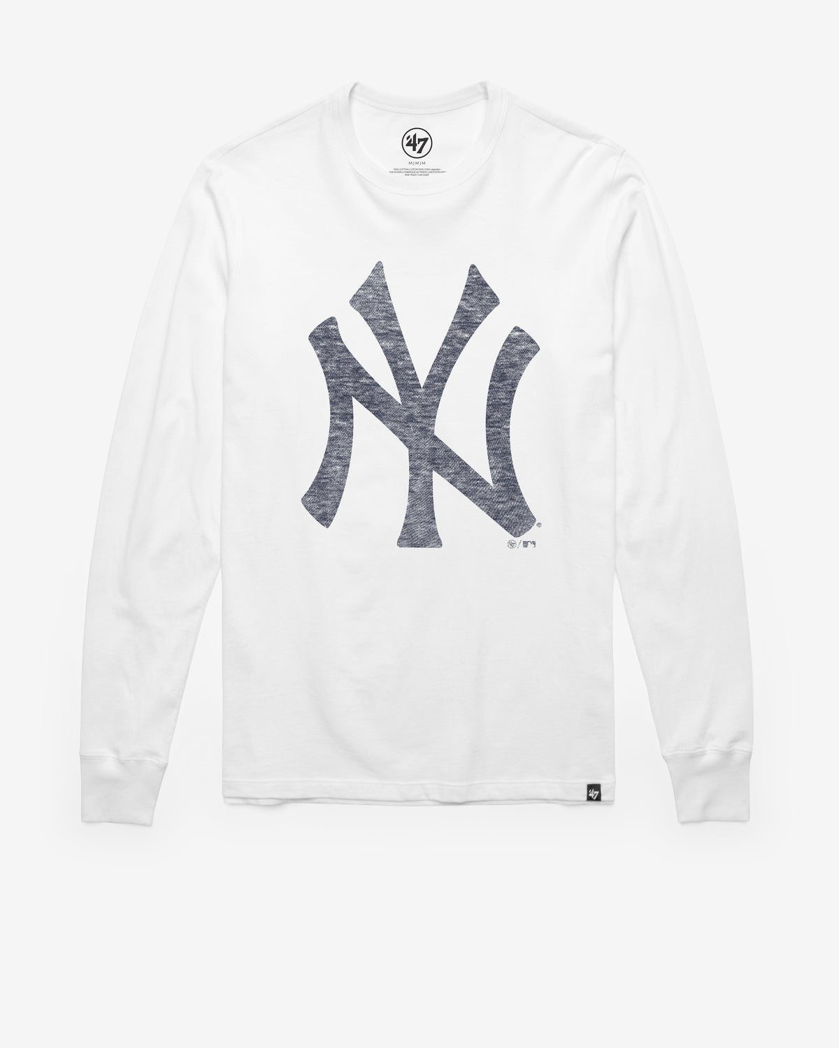 NEW YORK YANKEES PREMIER '47 FRANKLIN LONG SLEEVE TEE WHITE WASH
