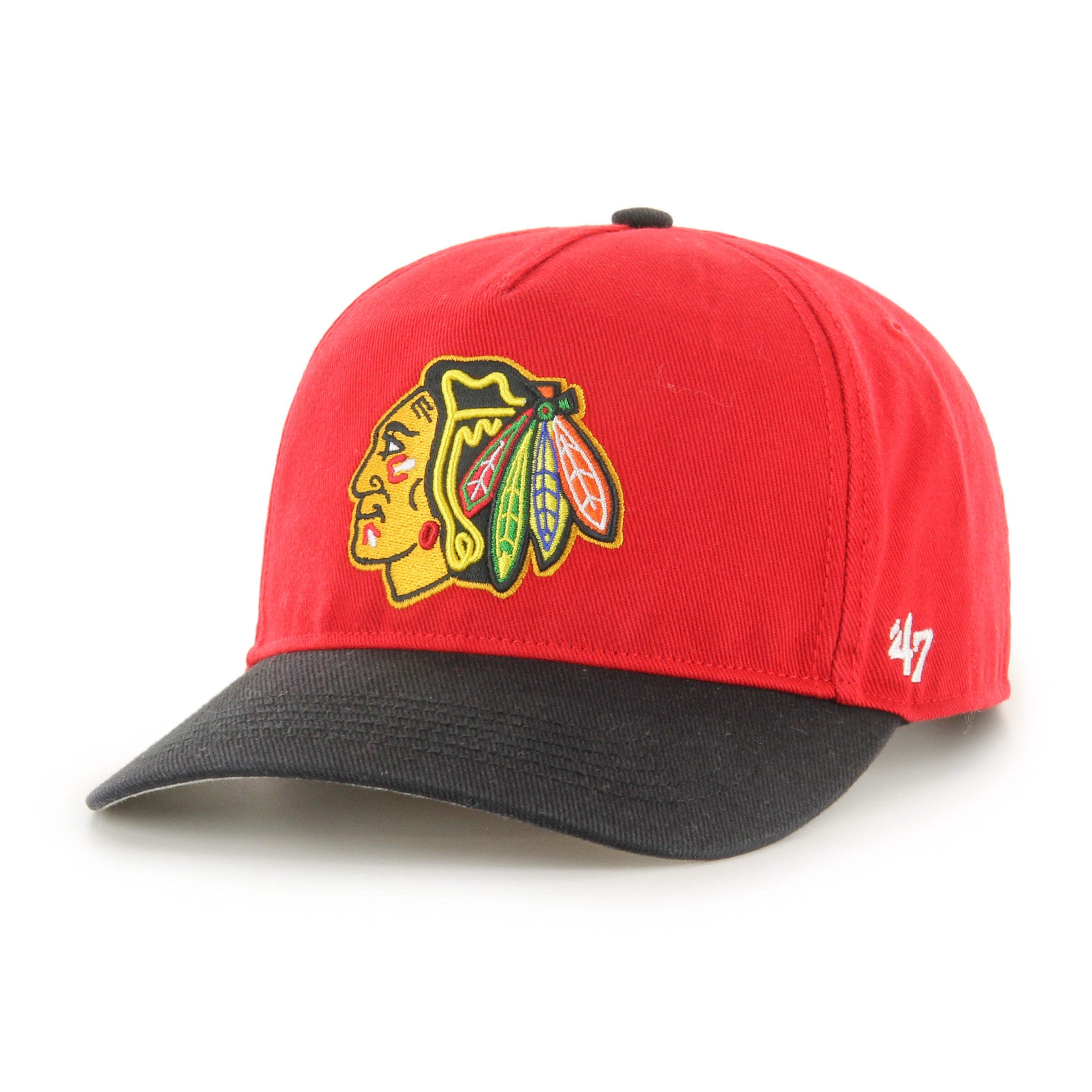 CHICAGO BLACKHAWKS VINTAGE RETRO FREEZE '47 HITCH RED