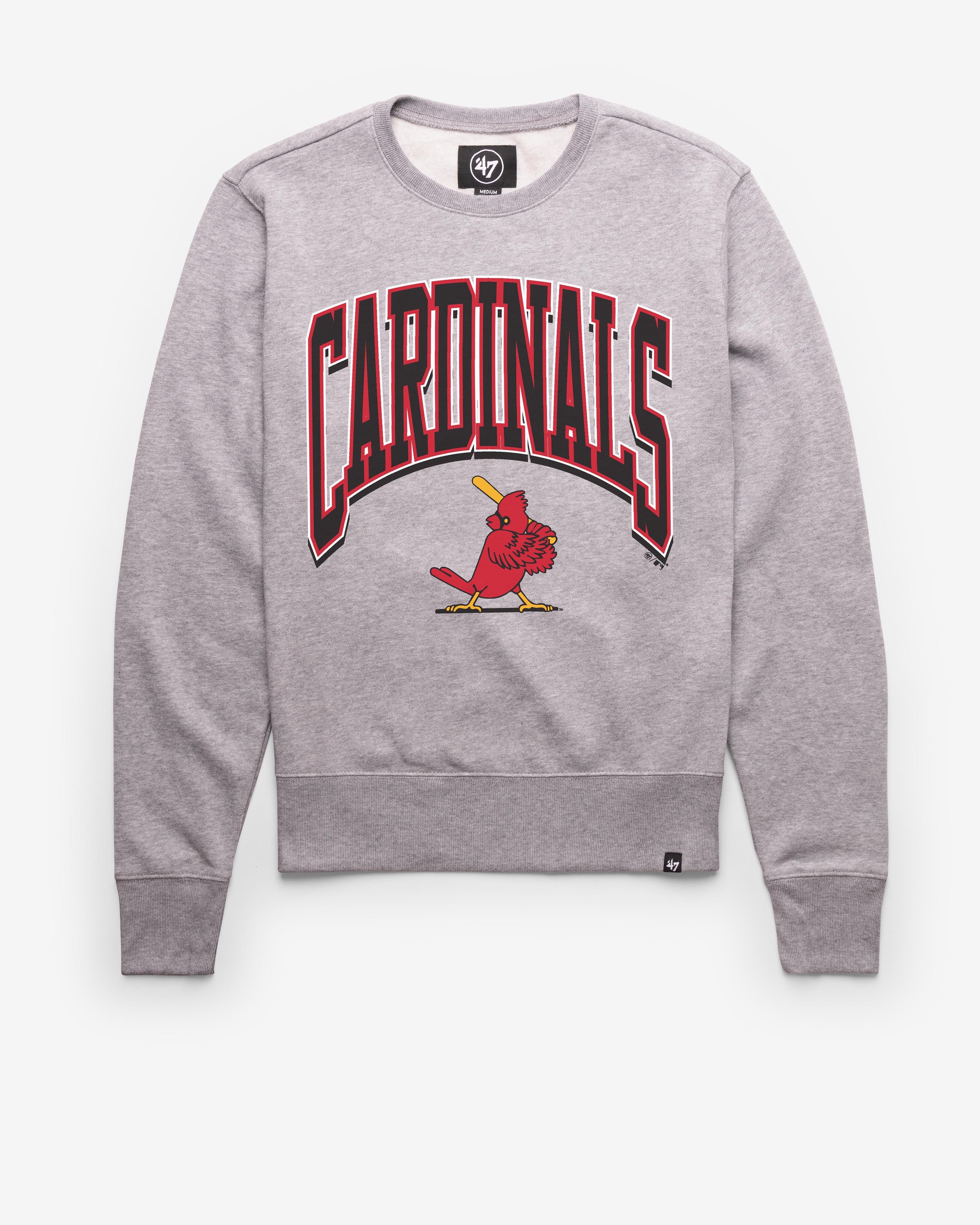 ST. LOUIS CARDINALS COOPERSTOWN WALK TALL '47 HEADLINE CREW SLATE GREY