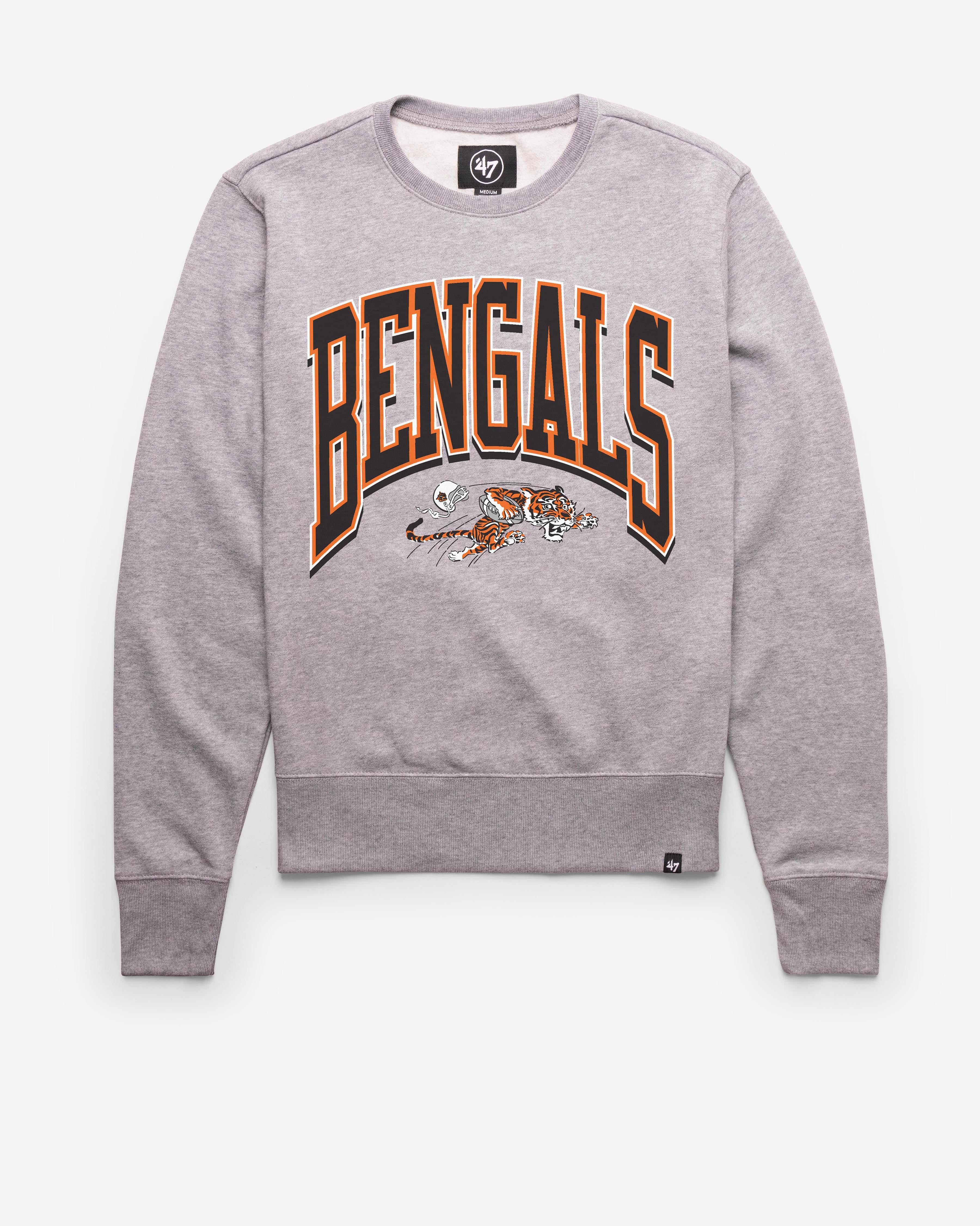 CINCINNATI BENGALS HISTORIC WALK TALL '47 HEADLINE CREW SLATE GREY