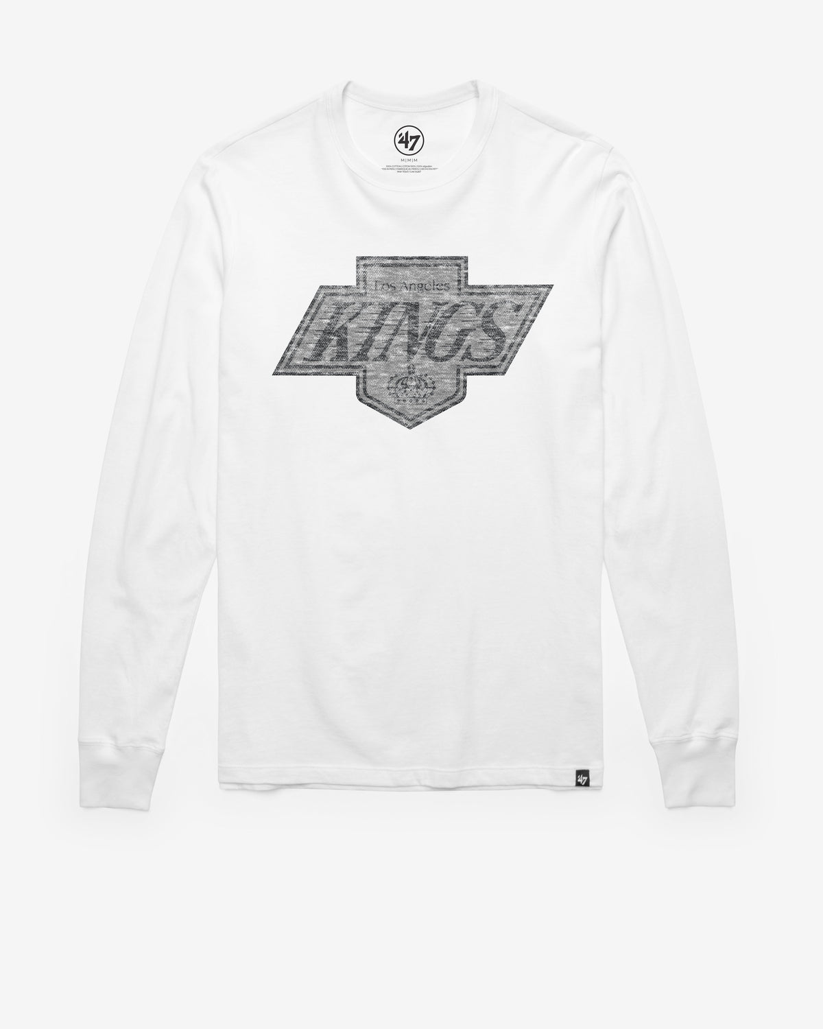 LOS ANGELES KINGS VINTAGE PREMIER '47 FRANKLIN LONG SLEEVE TEE WHITE WASH