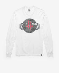 HOUSTON ROCKETS PREMIER '47 FRANKLIN LONG SLEEVE TEE WHITE WASH