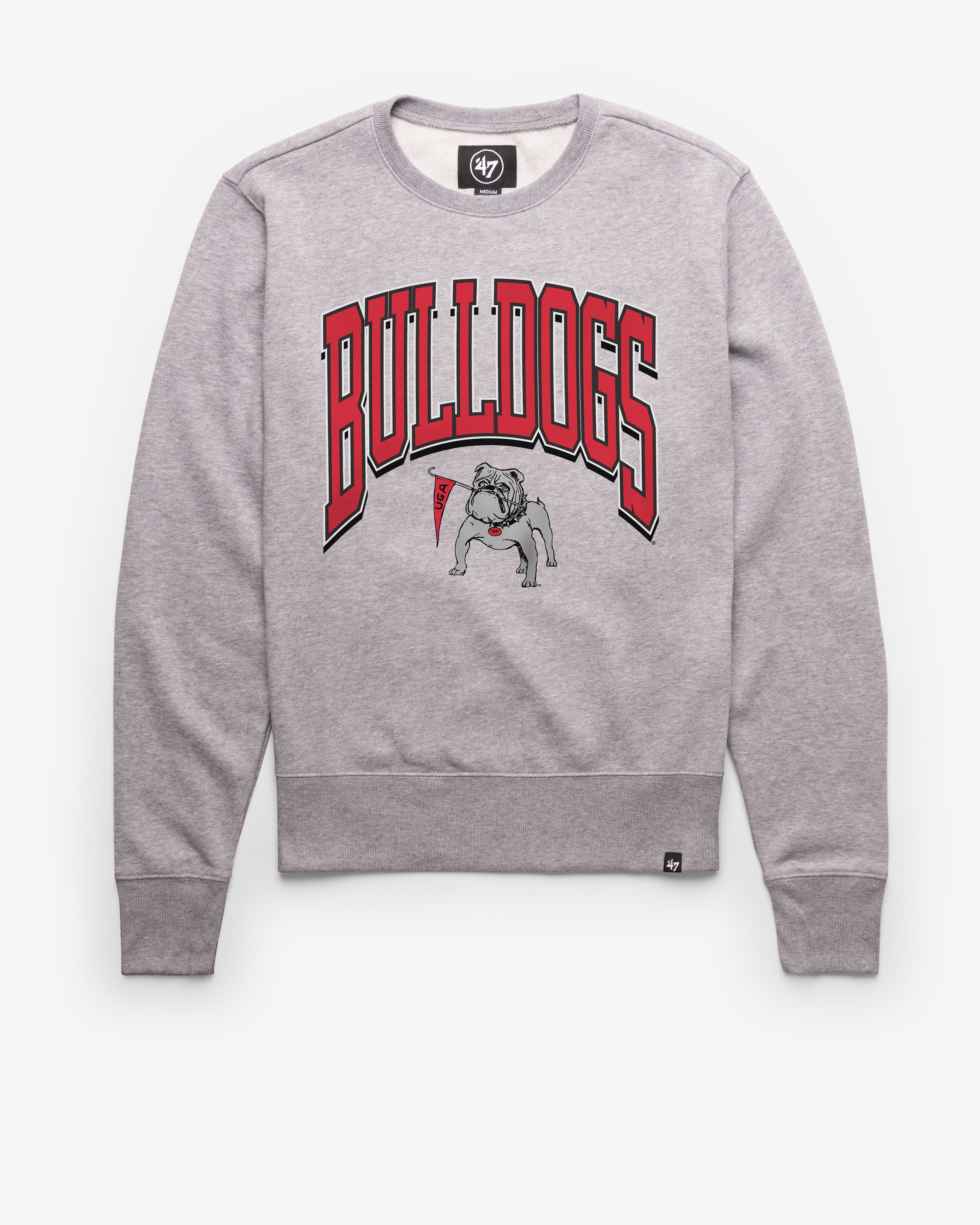 GEORGIA BULLDOGS VINTAGE WALK TALL '47 HEADLINE CREW SLATE GREY
