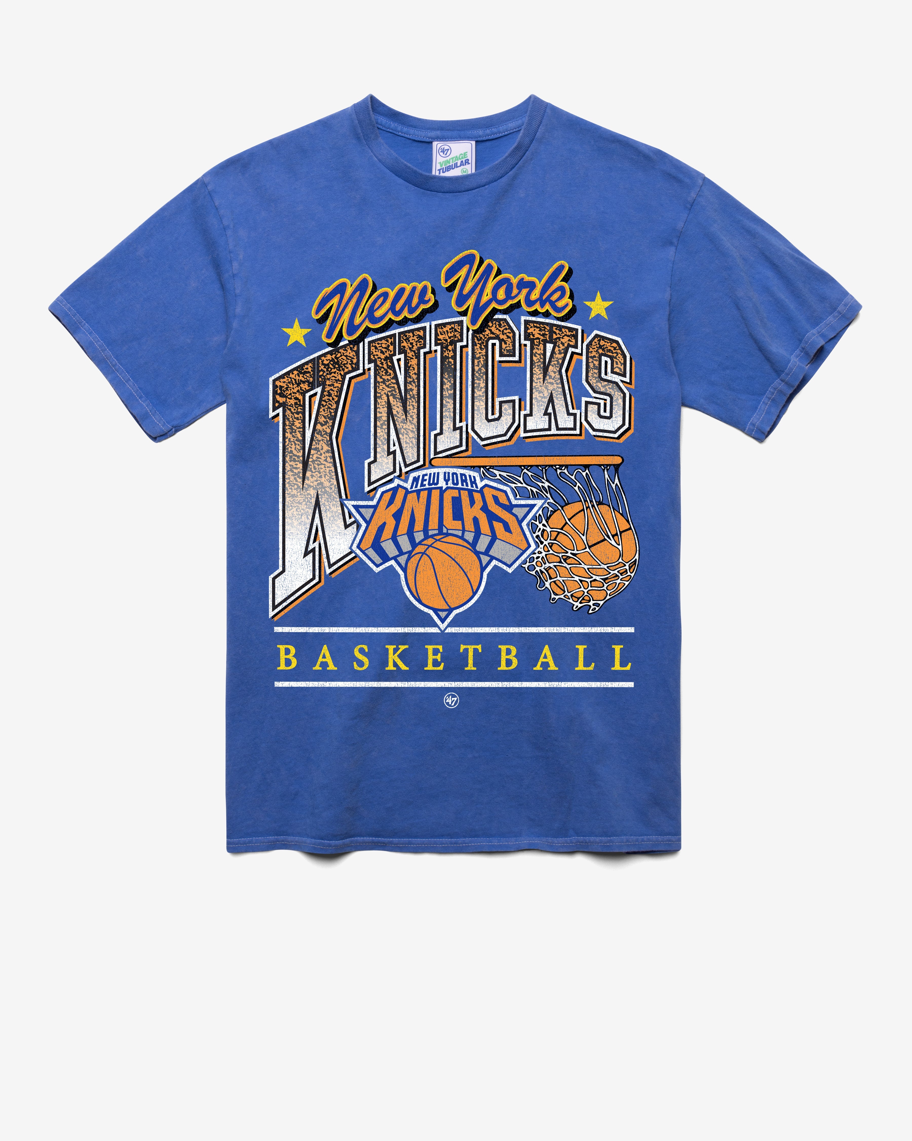 NEW YORK KNICKS LOCKER '47 TUBULAR TEE DT CALI BLUE