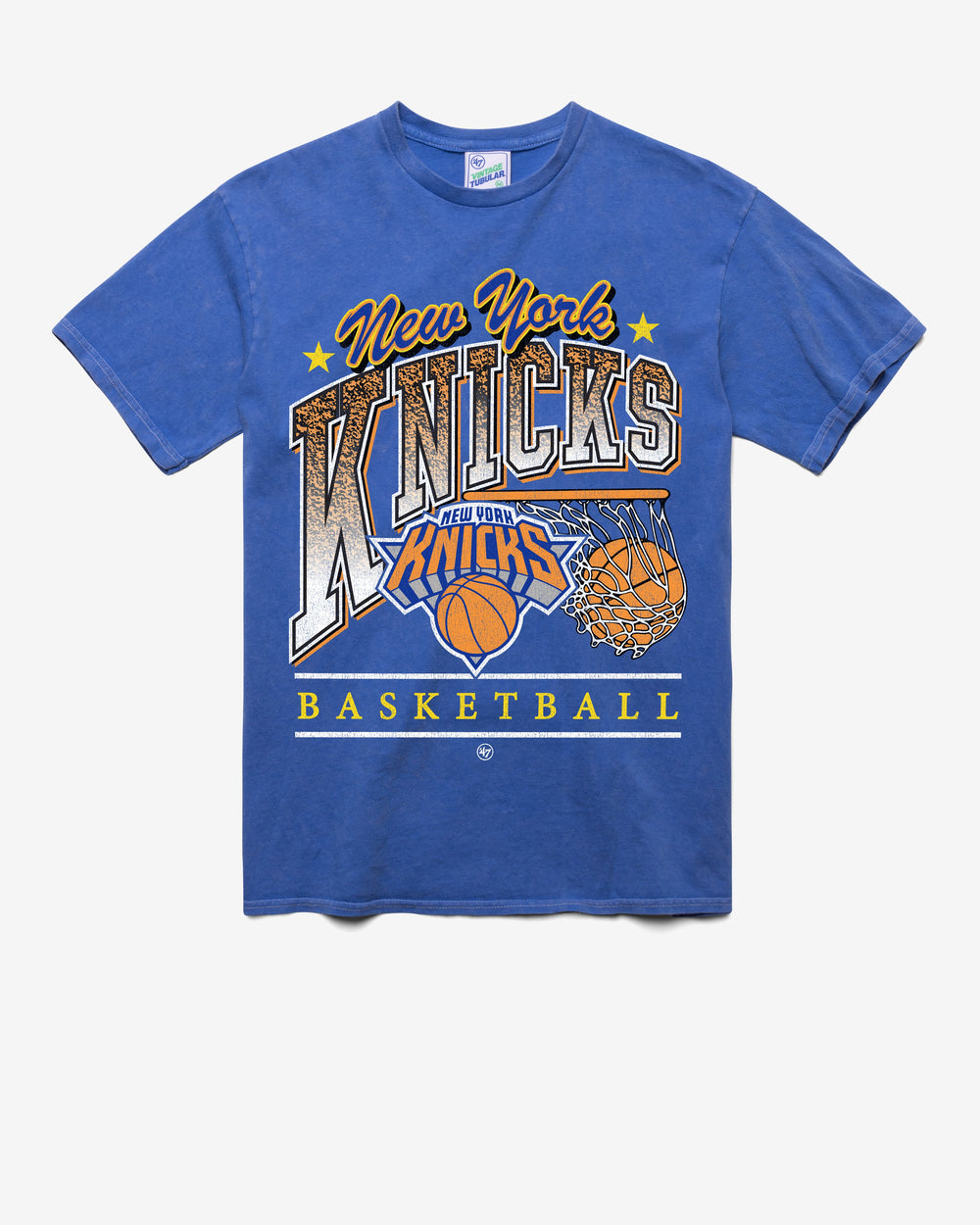 NEW YORK KNICKS LOCKER '47 TUBULAR TEE DT CALI BLUE