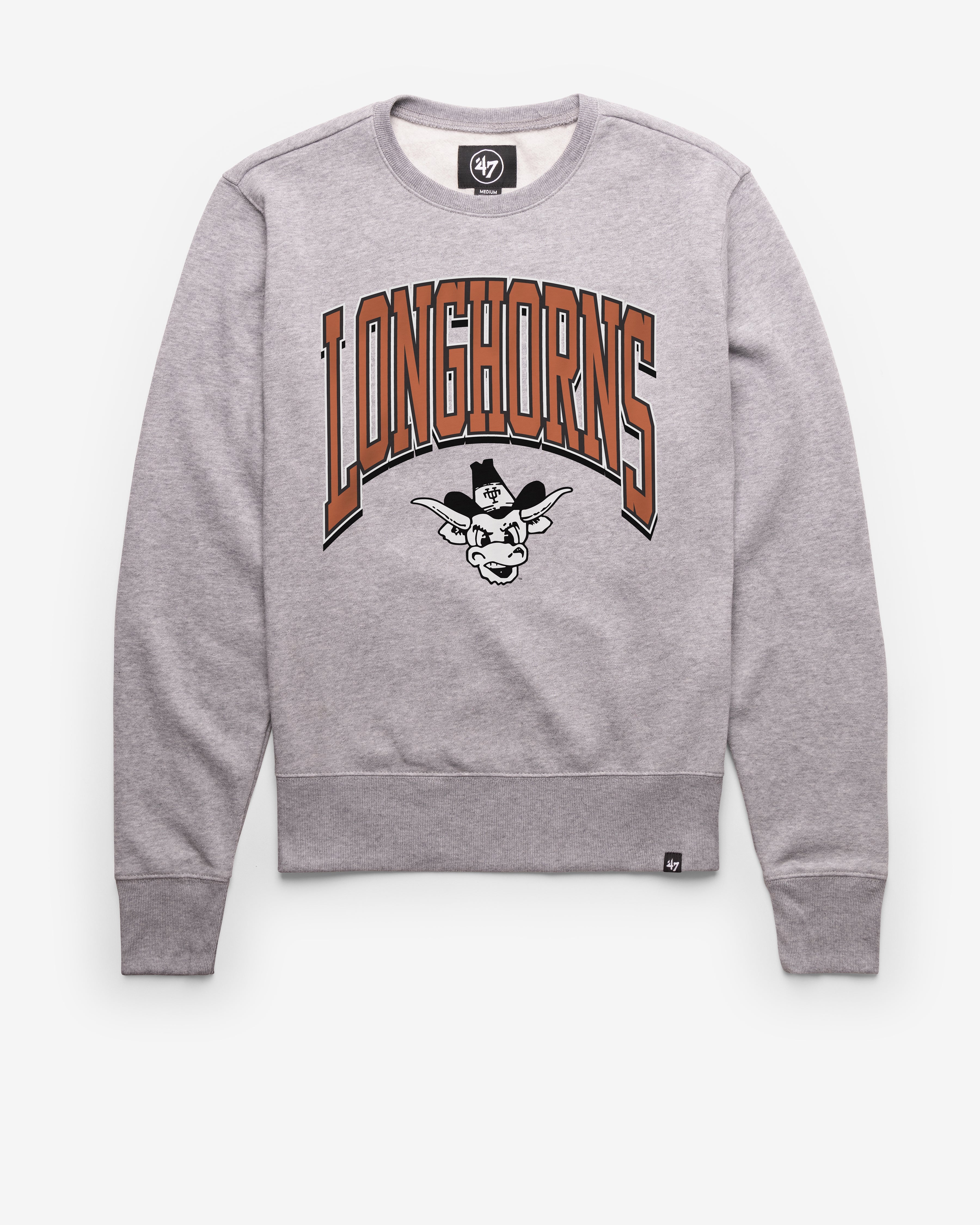 TEXAS LONGHORNS VINTAGE WALK TALL '47 HEADLINE CREW SLATE GREY