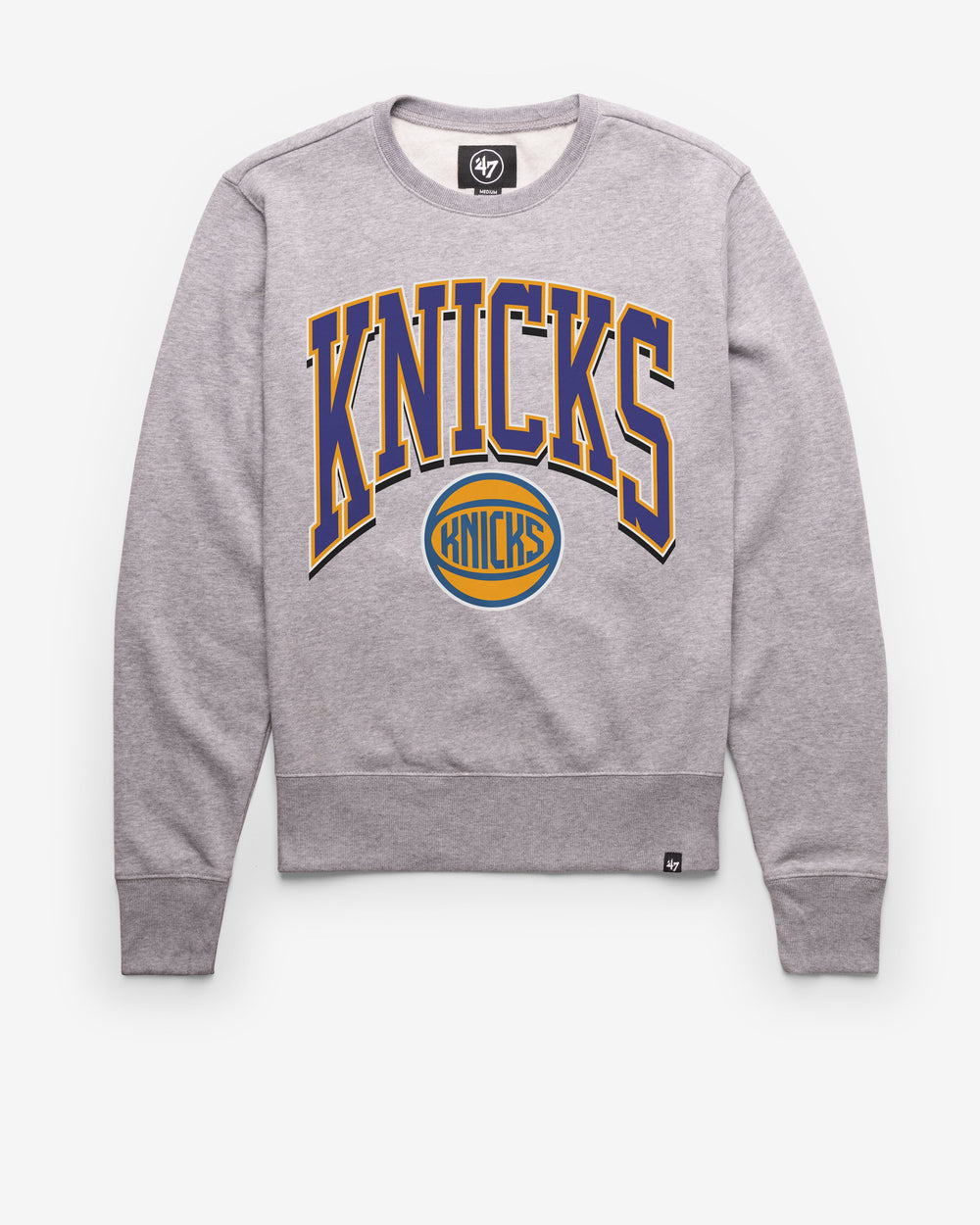 NEW YORK KNICKS WALK TALL '47 HEADLINE CREW SLATE GREY