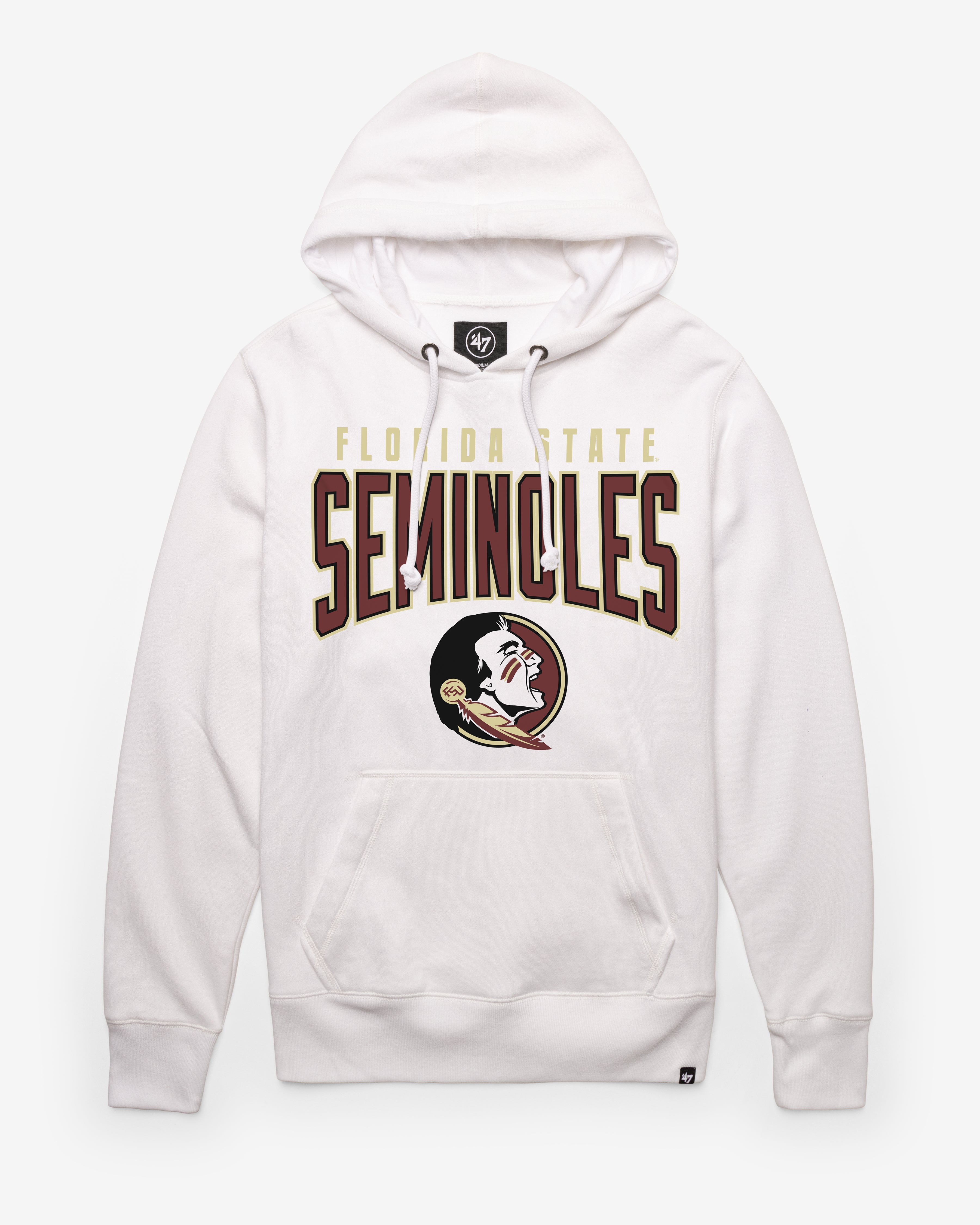 FLORIDA STATE SEMINOLES TEAM ELEMENTS ARCH '47 HEADLINE HOOD WHITE WASH