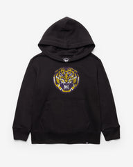 LOUISIANA STATE TIGERS LSU DISTRESSED IMPRINT '47 HEADLINE HOOD KIDS JET BLACK