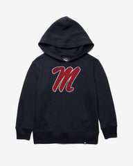 MISSISSIPPI REBELS DISTRESSED IMPRINT '47 HEADLINE HOOD KIDS FALL NAVY