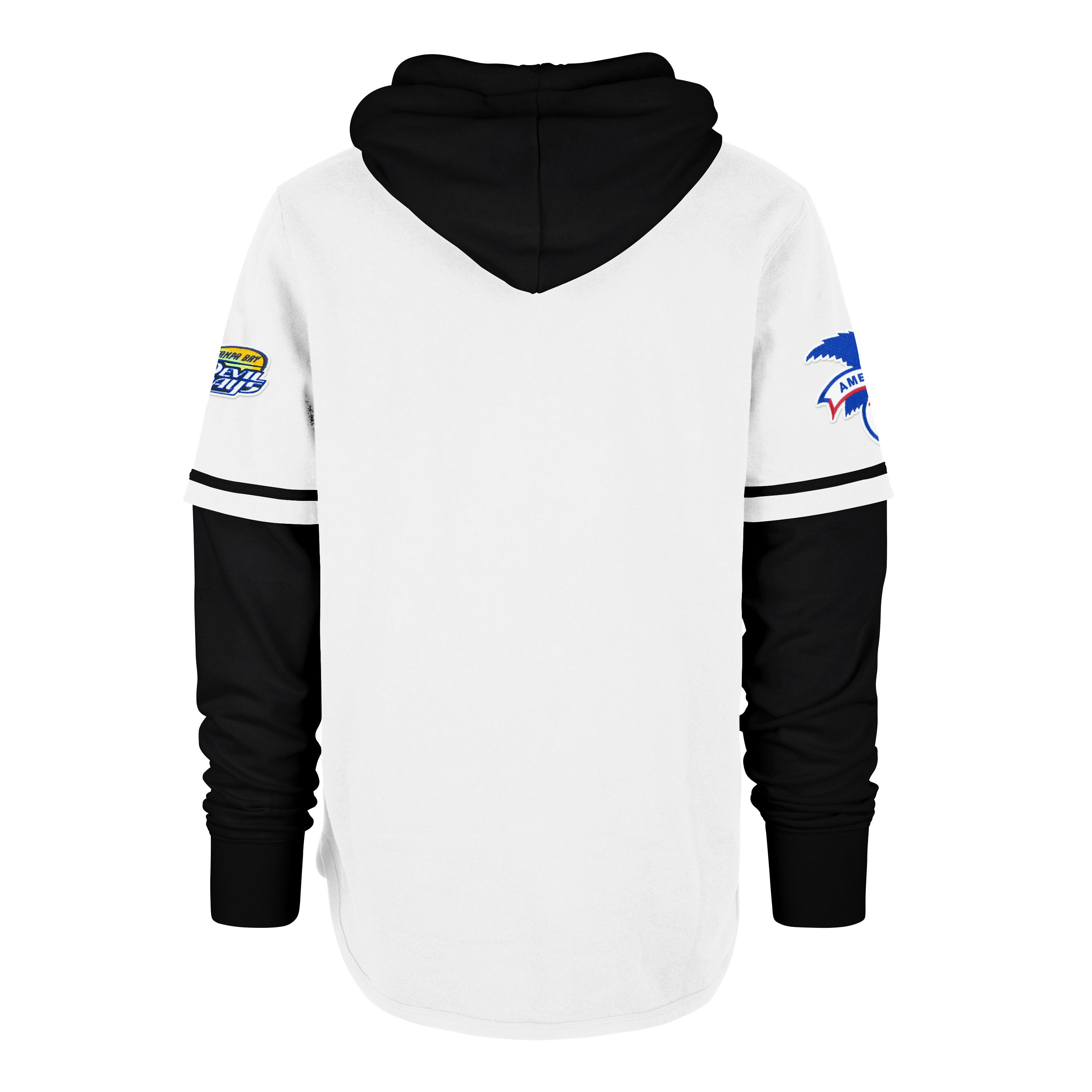 TAMPA BAY RAYS COOPERSTOWN TRIFECTA '47 SHORTSTOP PULLOVER HOOD WHITE WASH