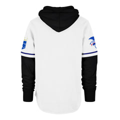 KANSAS CITY ROYALS COOPERSTOWN TRIFECTA '47 SHORTSTOP HOOD PULLOVER WHITE WASH