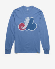 MONTREAL EXPOS COOPERSTOWN PREMIER '47 FRANKLIN LONG SLEEVE CADET BLUE