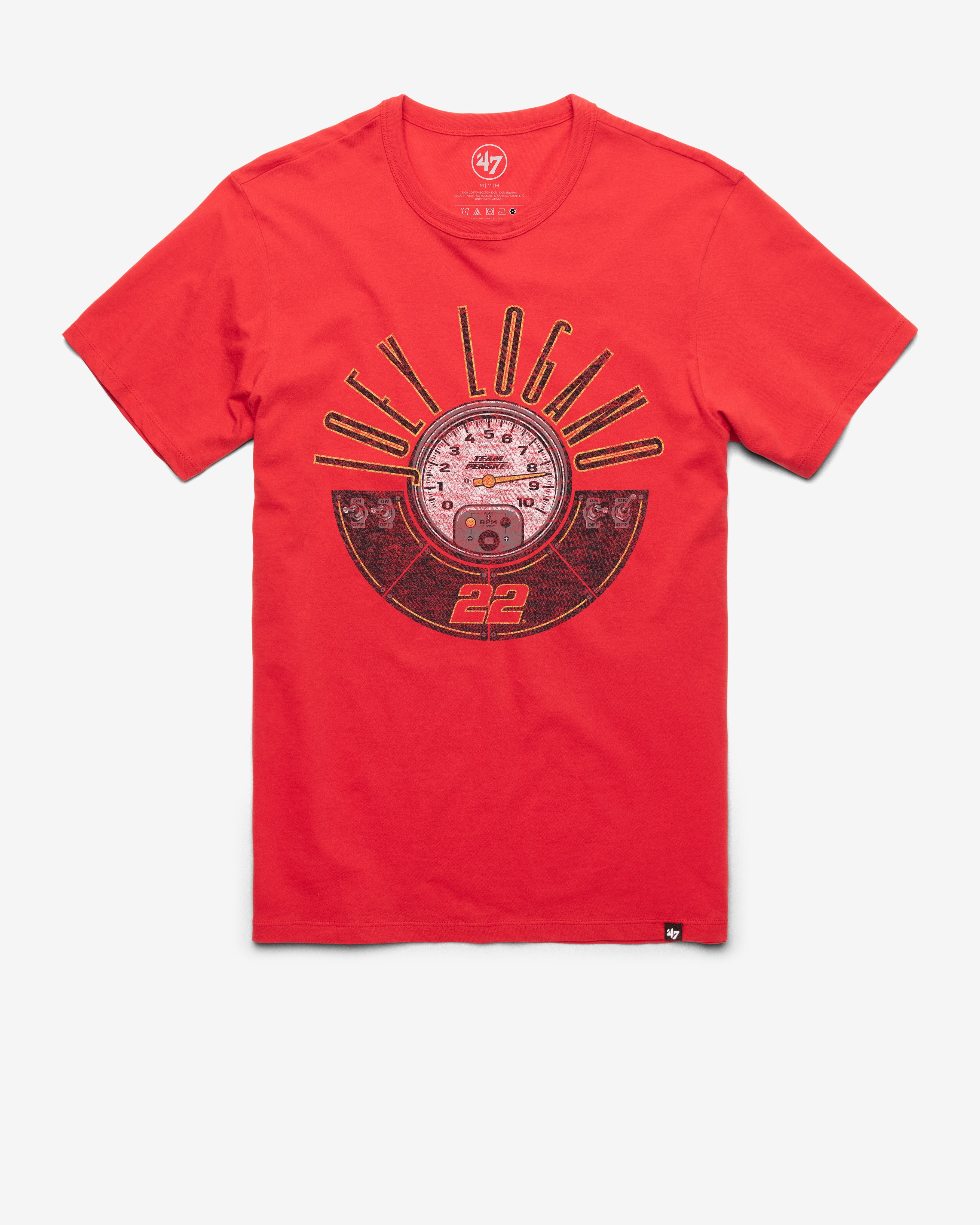 JOEY LOGANO TEAM PENSKE RPM '47 FRANKLIN TEE RACER RED