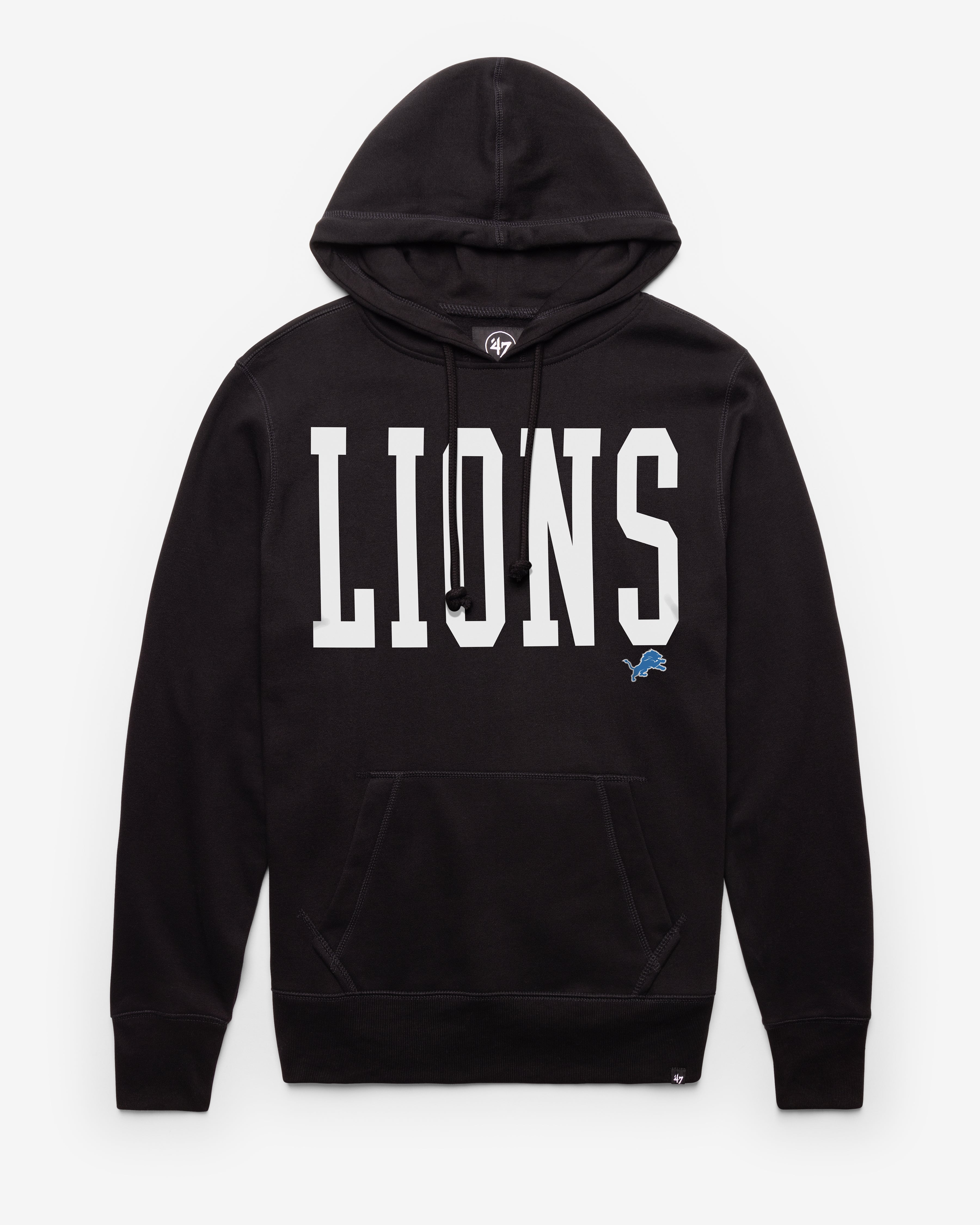 DETROIT LIONS DIME '47 HEADLINE HOOD JET BLACK