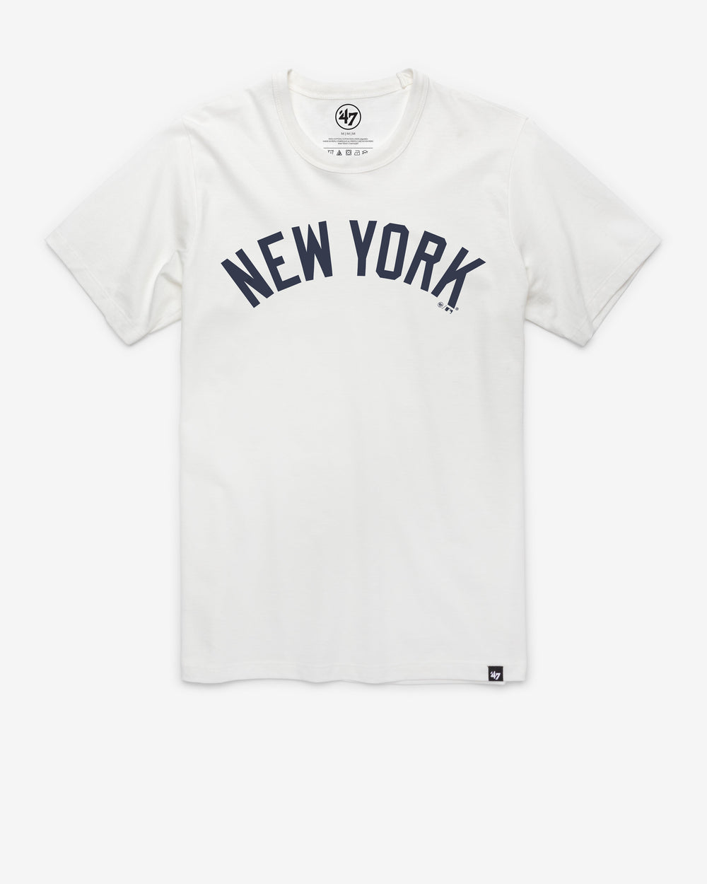 NEW YORK YANKEES WORDMARK '47 FRANKLIN TEE WHITE WASH