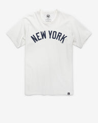 NEW YORK YANKEES WORDMARK '47 FRANKLIN TEE WHITE WASH