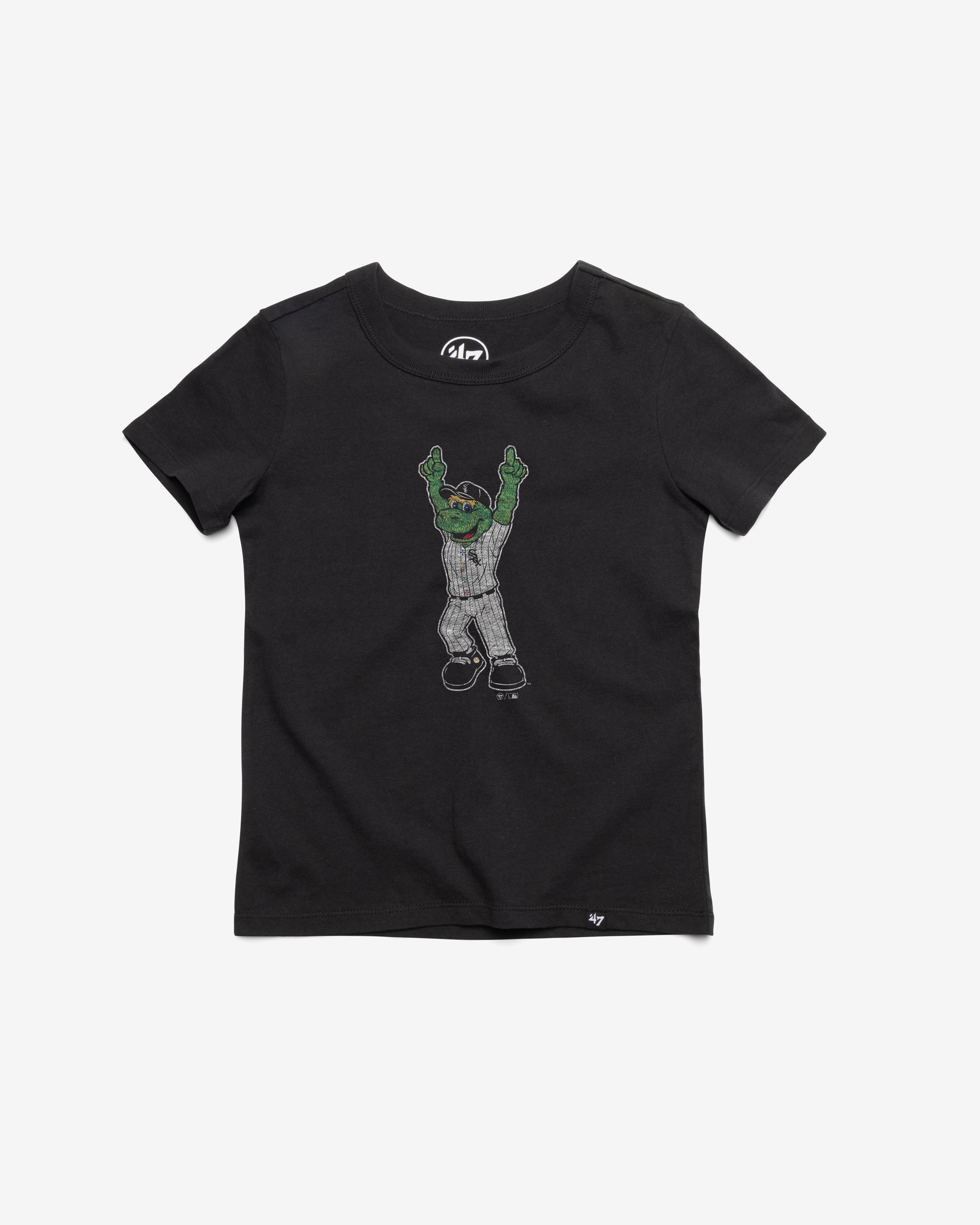 CHICAGO WHITE SOX MASCOT PREMIER '47 FRANKLIN TEE KIDS FLINT BLACK