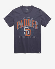SAN DIEGO PADRES COOPERSTOWN DOUBLE HEADER '47 FRANKLIN TEE ATLAS BLUE