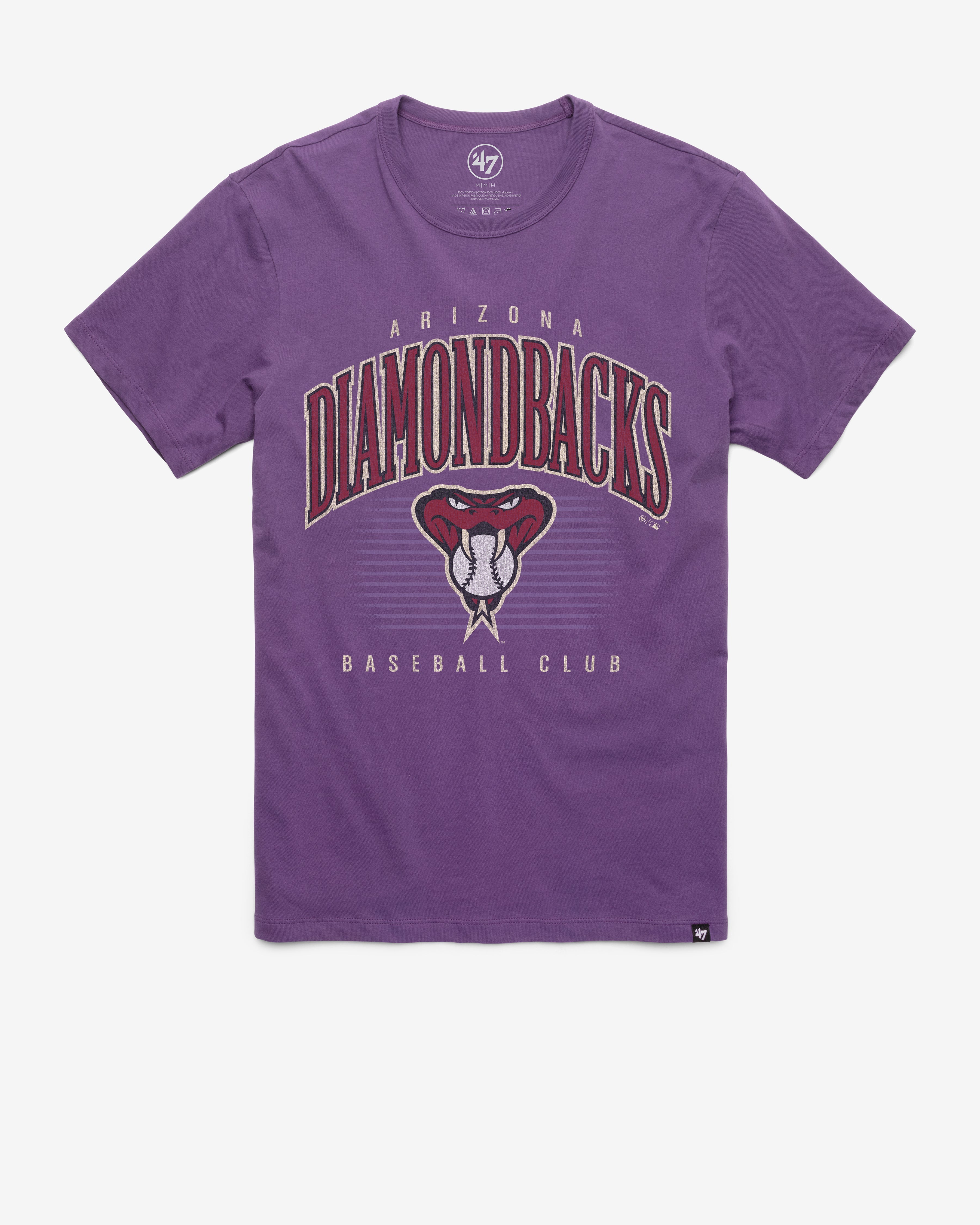 ARIZONA DIAMONDBACKS COOPERSTOWN DOUBLE HEADER '47 FRANKLIN TEE REGENT PURPLE