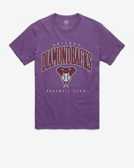 ARIZONA DIAMONDBACKS COOPERSTOWN DOUBLE HEADER '47 FRANKLIN TEE REGENT PURPLE