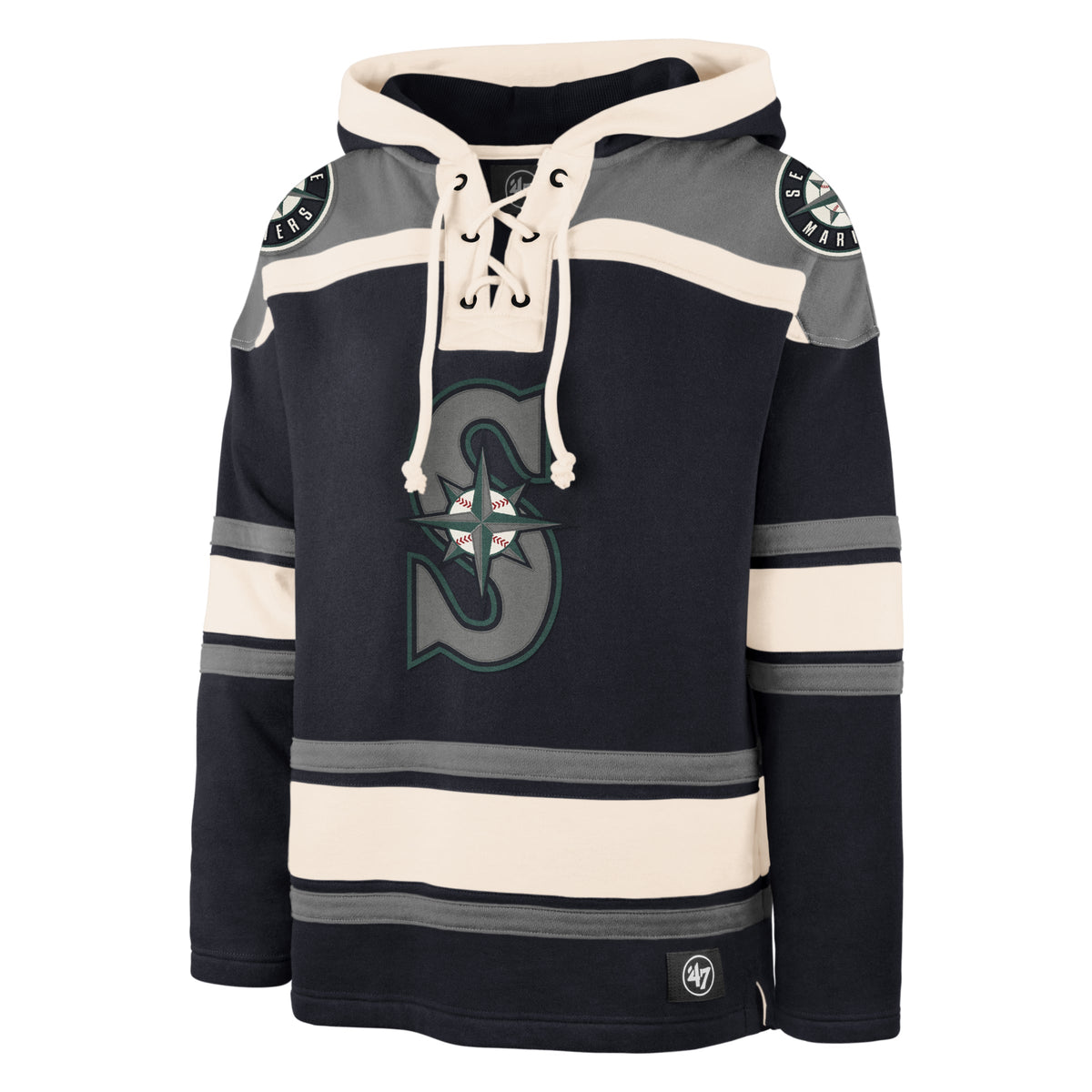 SEATTLE MARINERS SUPERIOR '47 LACER HOOD FALL NAVY