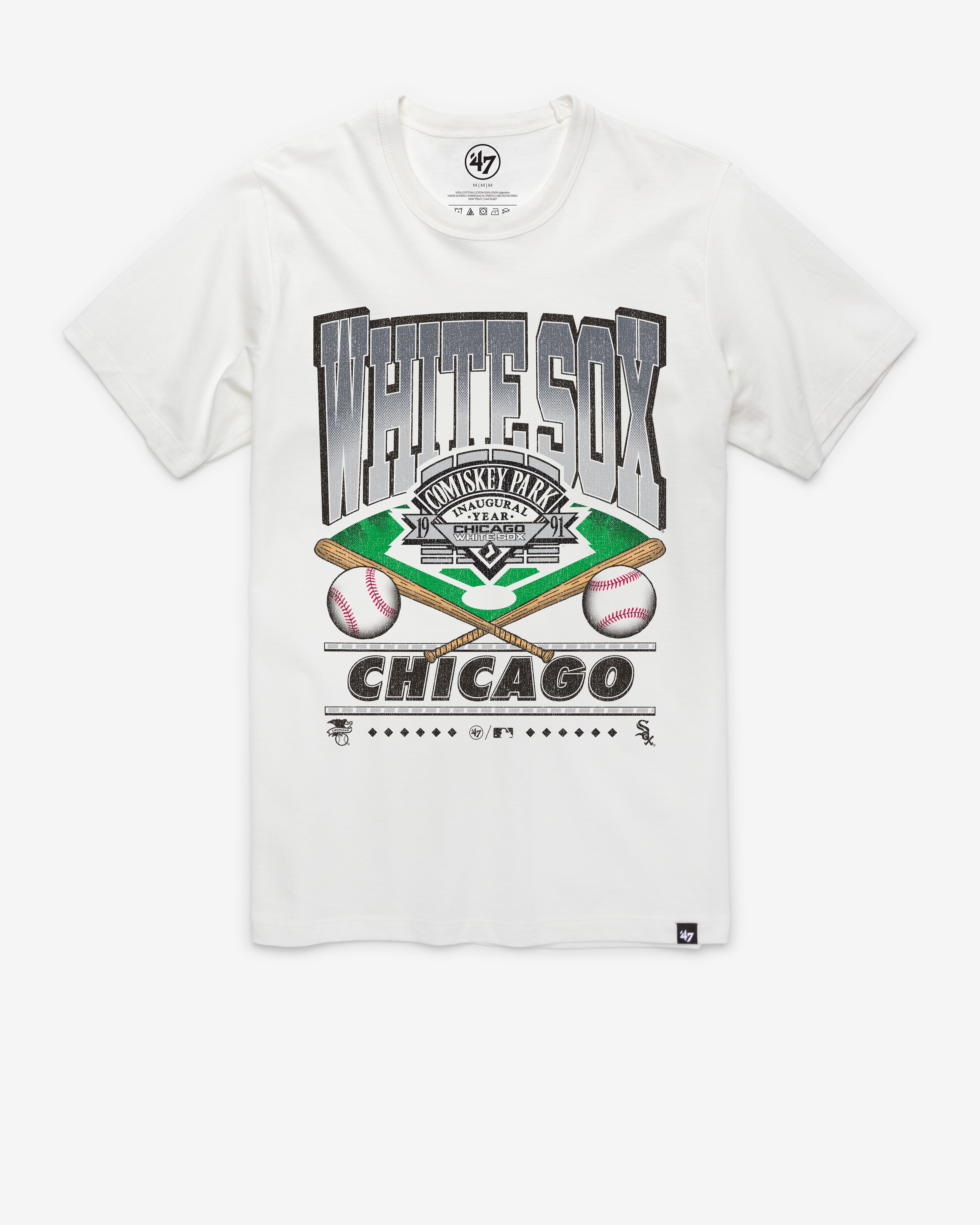 CHICAGO WHITE SOX STRAIGHT SHOT '47 FRANKLIN TEE WHITE WASH