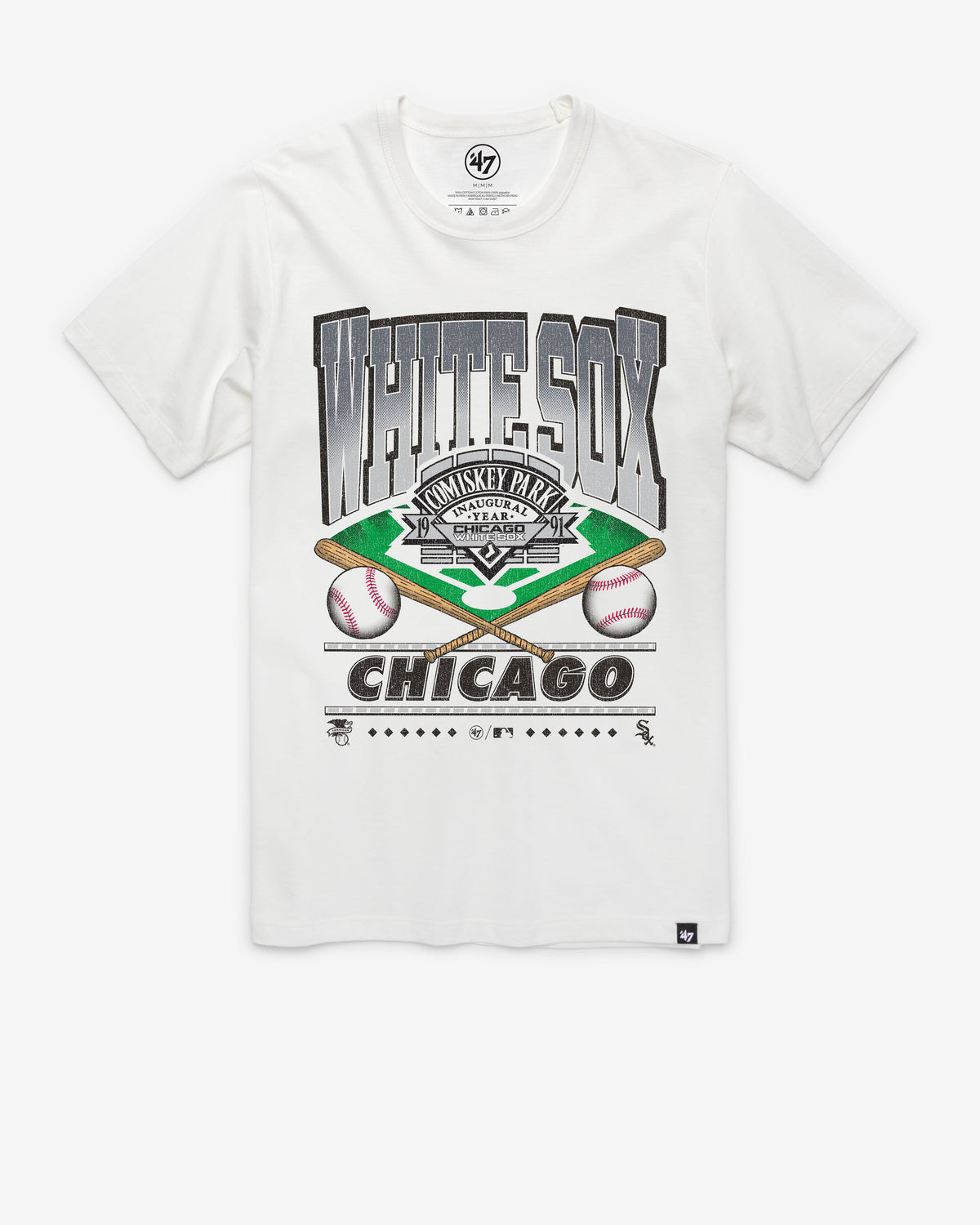 CHICAGO WHITE SOX STRAIGHT SHOT '47 FRANKLIN TEE WHITE WASH