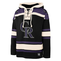 COLORADO ROCKIES '47 SUPERIOR LACER PULLOVER HOOD JET BLACK
