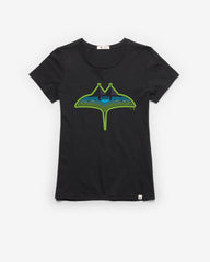TAMPA BAY RAYS CITY CONNECT PREMIER '47 FRANKIE TEE WOMENS FLINT BLACK
