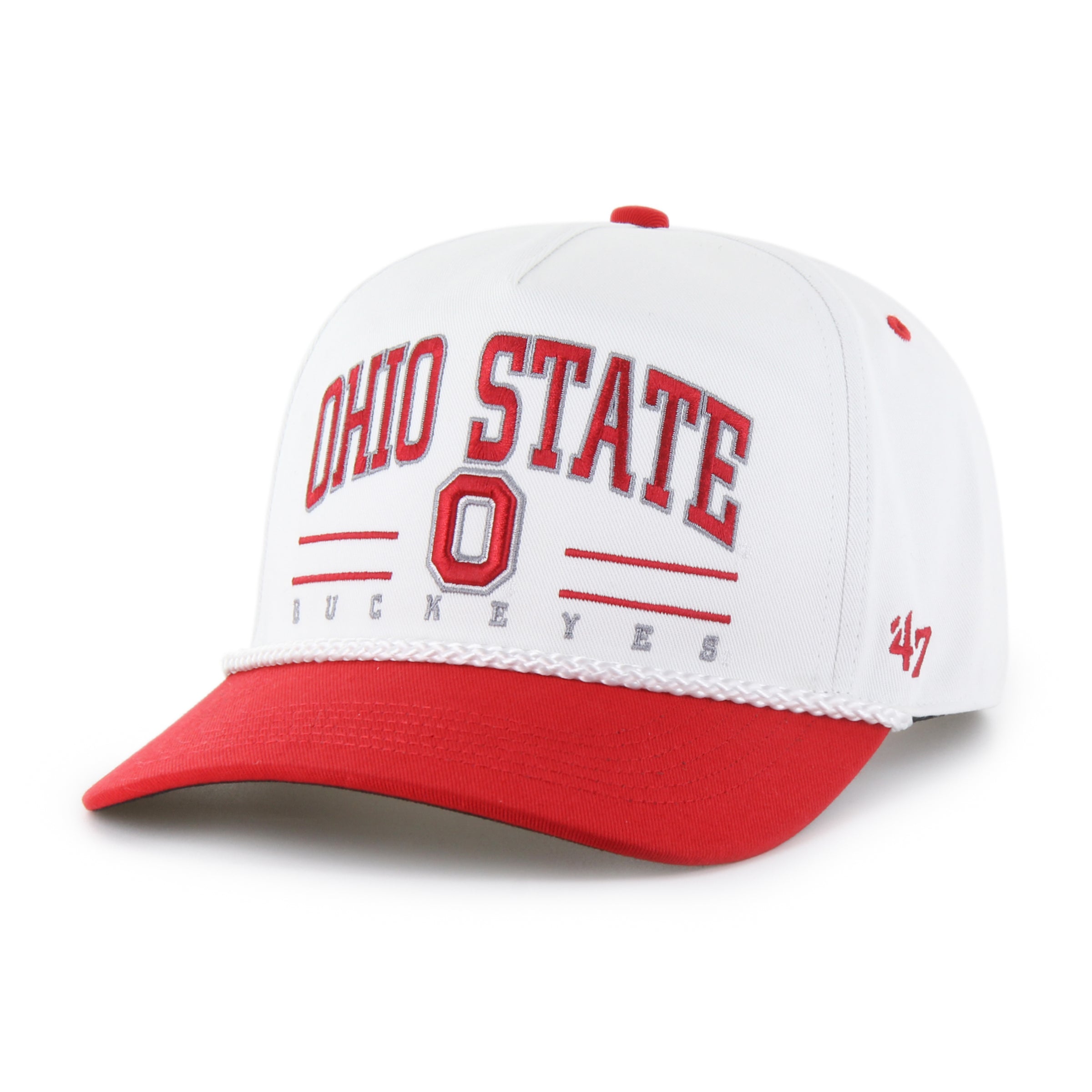 OHIO STATE BUCKEYES ROSCOE ROPE '47 HITCH WHITE