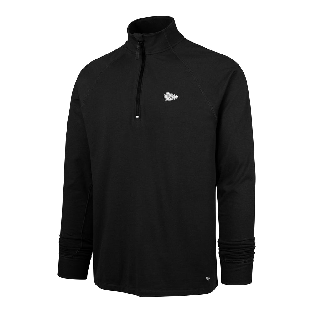 KANSAS CITY CHIEFS IMPRINT FORWARD '47 1/4 ZIP BLACK