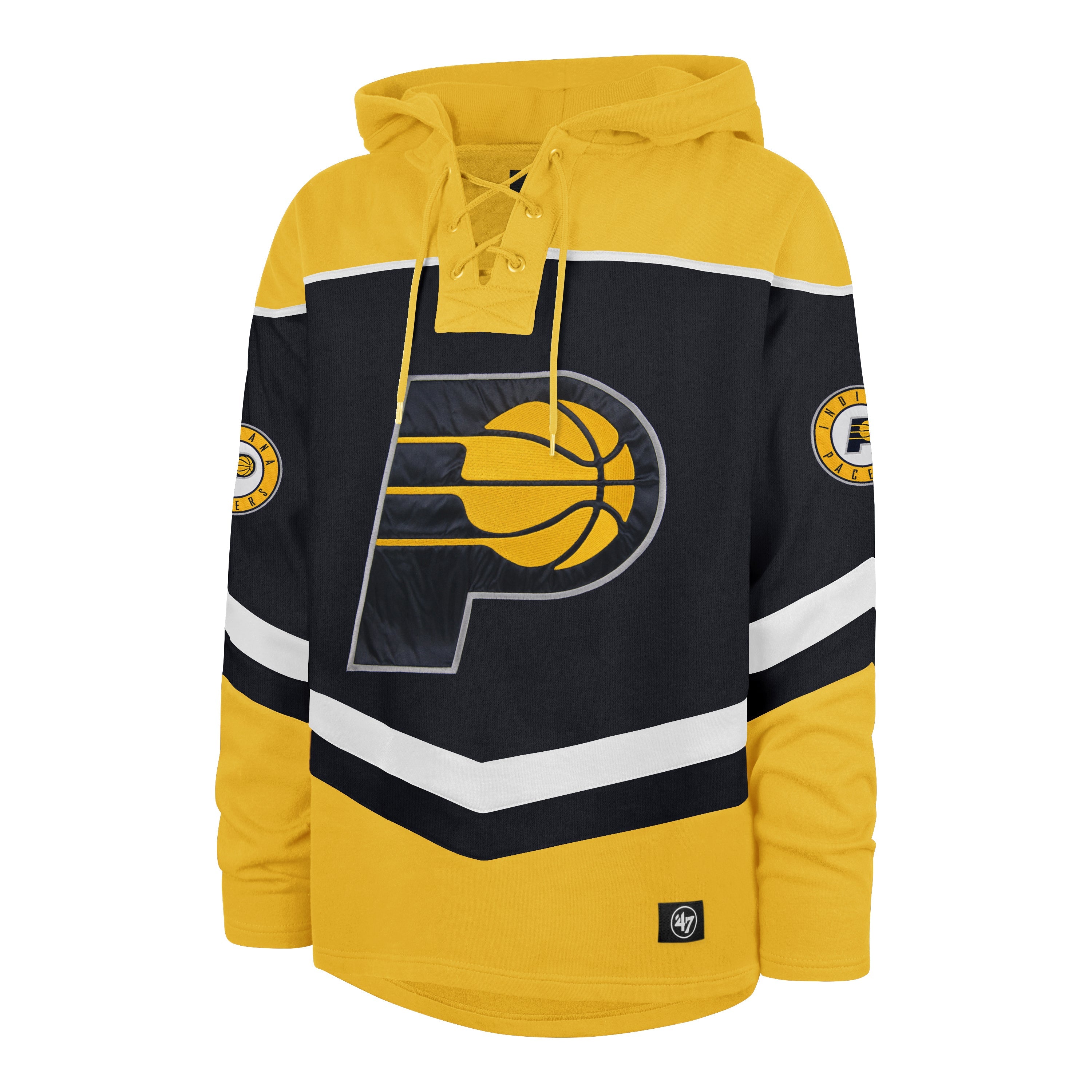 INDIANA PACERS TRI SATIN '47 LAYUP LACER HOOD FALL NAVY