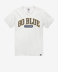 MICHIGAN WOLVERINES LOCAL ARCH '47 FRANKLIN TEE WHITE WASH