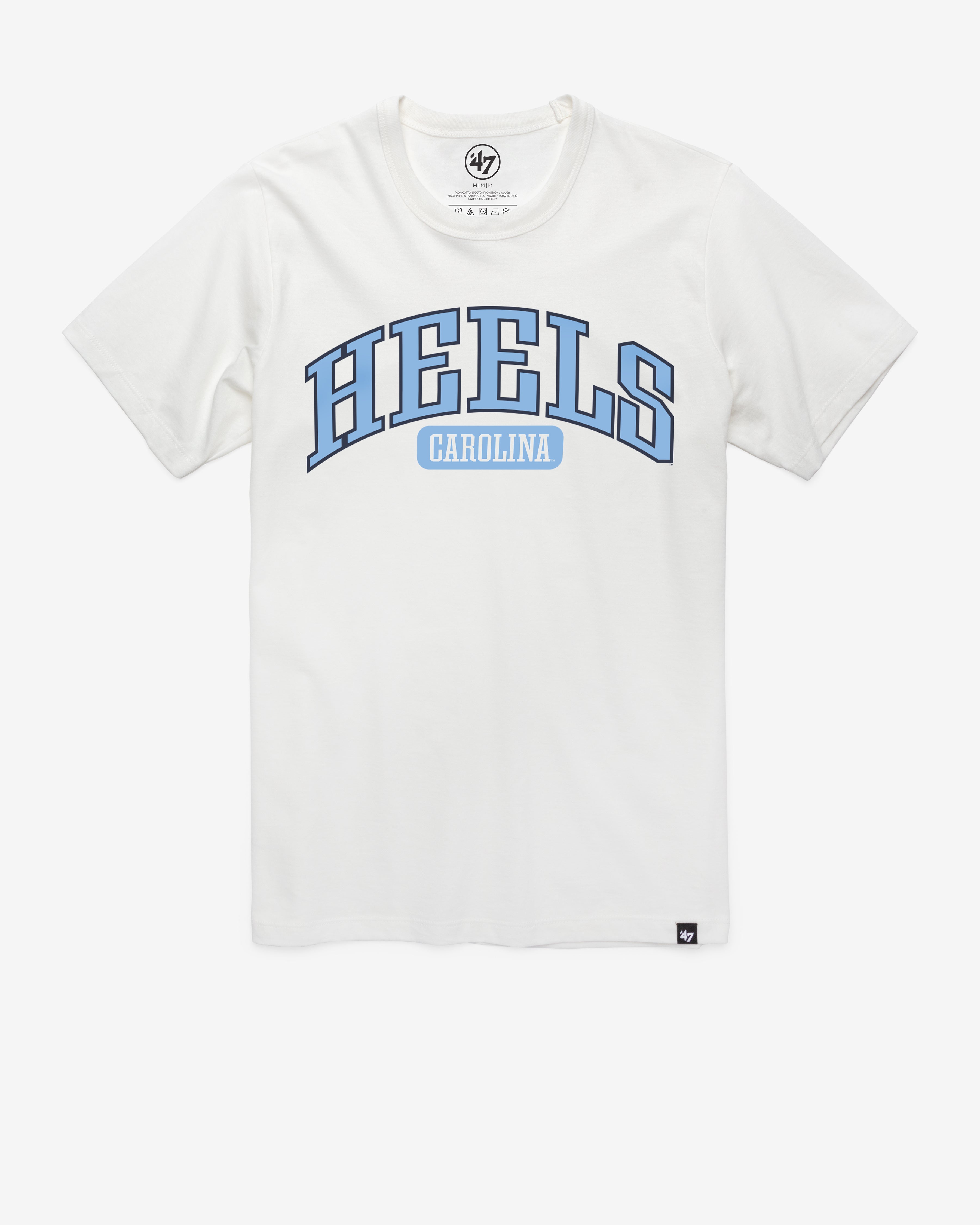 NORTH CAROLINA TAR HEELS UNC LOCAL ARCH '47 FRANKLIN TEE WHITE WASH