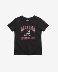 ALABAMA CRIMSON TIDE FAN OUT '47 FRANKLIN TEE KIDS FLINT BLACK