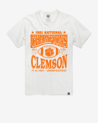 CLEMSON TIGERS MONOCHROME '47 FRANKLIN TEE WHITE WASH