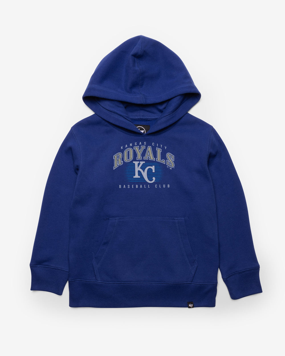 KANSAS CITY ROYALS COOPERSTOWN DOUBLE HEADER '47 HEADLINE HOOD KIDS ROYAL