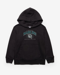 MIAMI MARLINS COOPERSTOWN DOUBLE HEADER '47 HEADLINE HOOD KIDS JET BLACK
