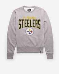 PITTSBURGH STEELERS TEAM ELEMENTS ARCH '47 HEADLINE CREW SLATE GREY