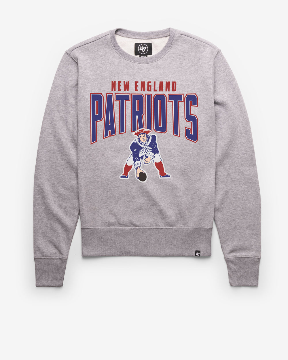 NEW ENGLAND PATRIOTS HISTORIC TEAM ELEMENTS ARCH '47 HEADLINE CREW SLATE GREY